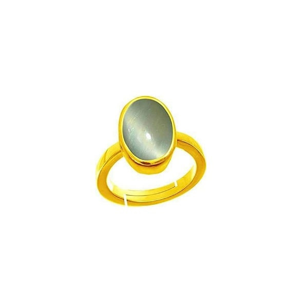 Original Natural Cat Eye Stone Ring (Lehsunia Stone Ring) Adjustable Ring