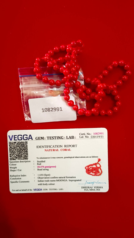 Red Coral mala